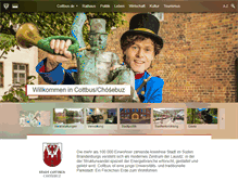 Tablet Screenshot of cottbus.de